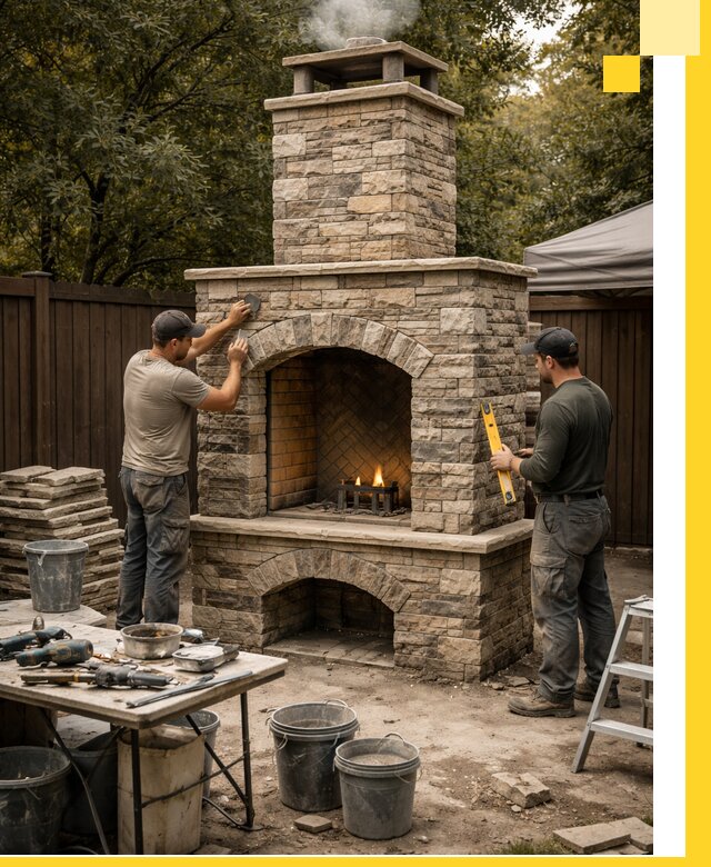 Проектирование и установка уличных каминов в Черкесске