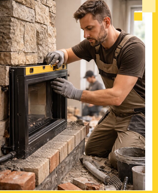 Дровяные камины под ключ в Черкесске: монтаж, обустройство