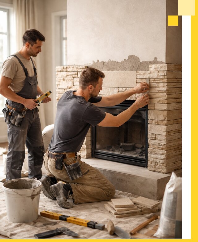 Установка и монтаж каминов для загородного дома в Черкесске