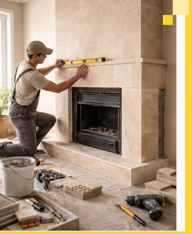 Установка и монтаж каминов в частном доме под ключ в Черкесске