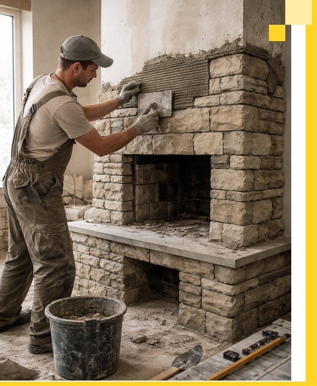 Строительство каминов под ключ в Черкесске от проектирования до монтажа