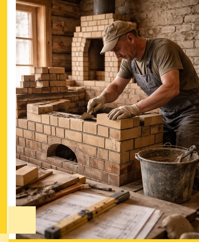 Кладка печей из кирпича в Черкесске цены от 30588 р. - ЭриданЧрк