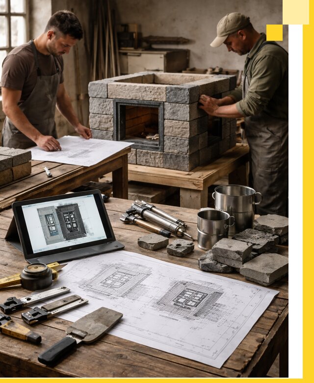 Разработка проектов печей с согласованием и монтажом в Черкесске