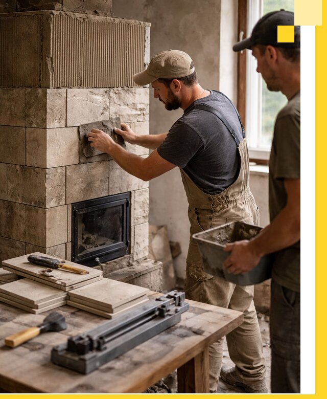 Профессиональная облицовка печей в Черкесске: керамика и камень