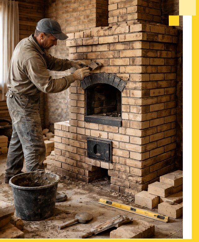 Кирпичные печи под ключ в Черкесске: проектирование и кладка