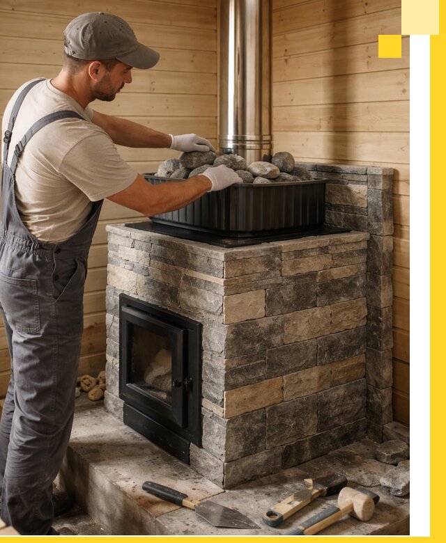 Печи для парной в Черкесске, производство, монтаж и обслуживание