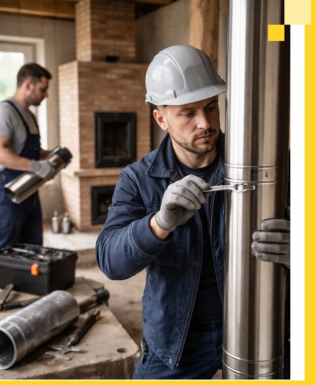 Профессиональный монтаж дымоходов для печей в Черкесске