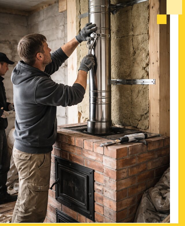 Изготовление и монтаж печей и дымоходов под ключ в Черкесске
