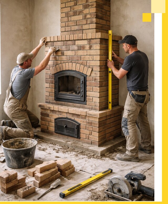 Продажа и установка печей и каминов для дома под ключ в Черкесске