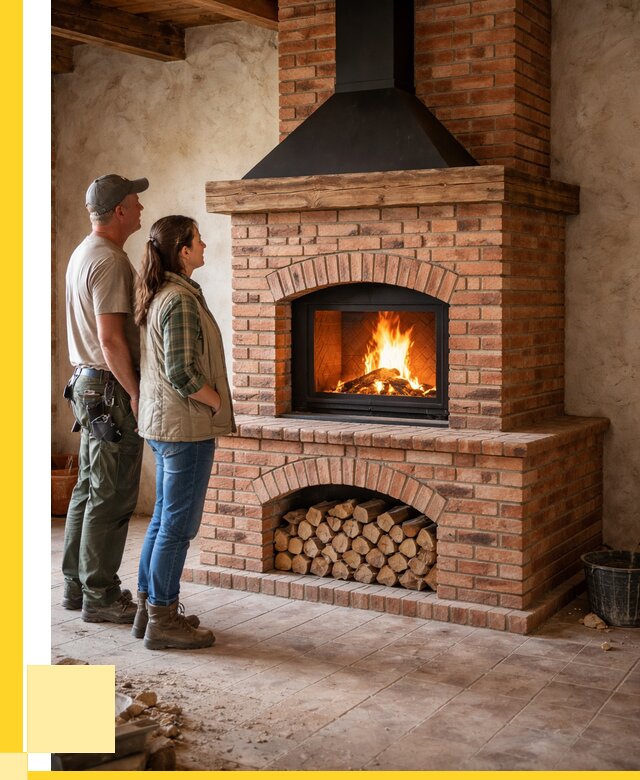 Печи камины из кирпича в Черкесске от 122352 р. | ЭриданЧрк