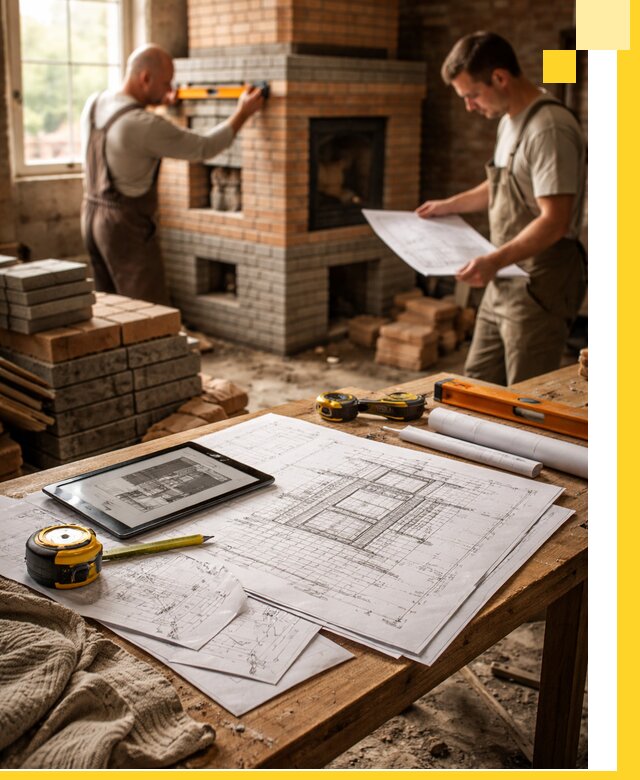 Проекты печей и каминов с индивидуальным дизайном в Черкесске