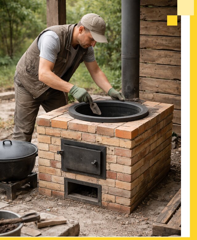 Изготовление и установка печей для казана в Черкесске под ключ