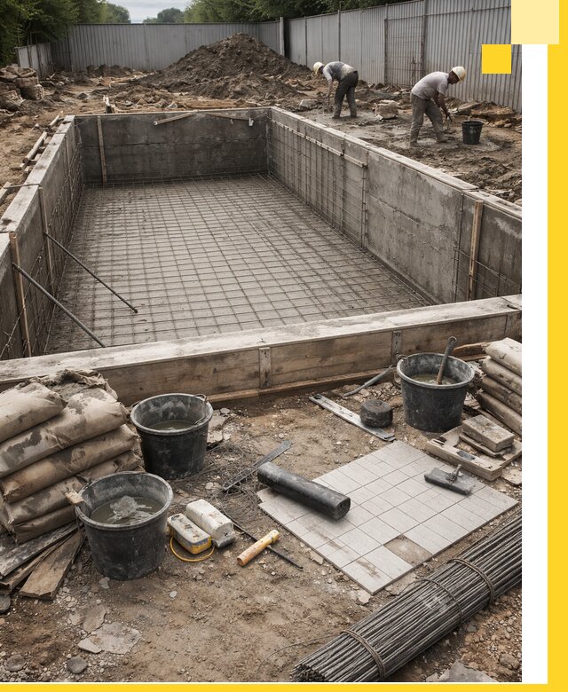 Строительство бассейнов под ключ в Черкесске, дизайн и монтаж