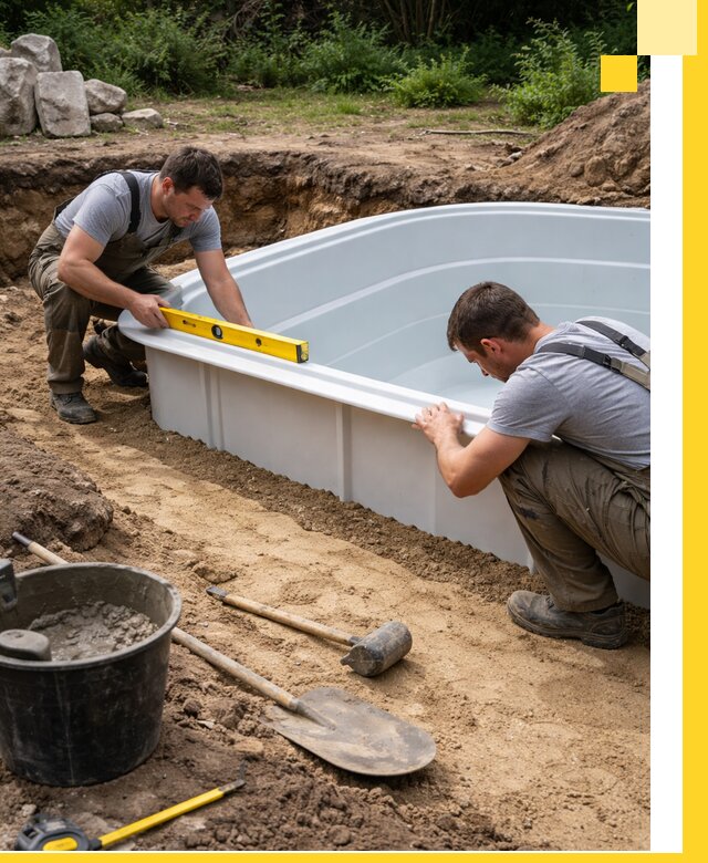 Производство и установка пластиковых бассейнов в Черкесске под ключ