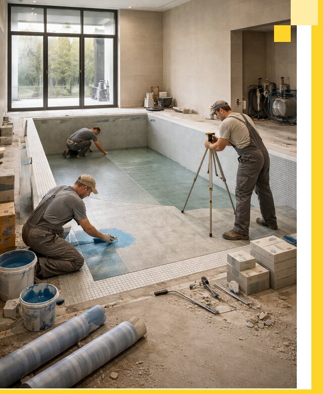 Проект и строительство закрытых бассейнов в Черкесске под ключ