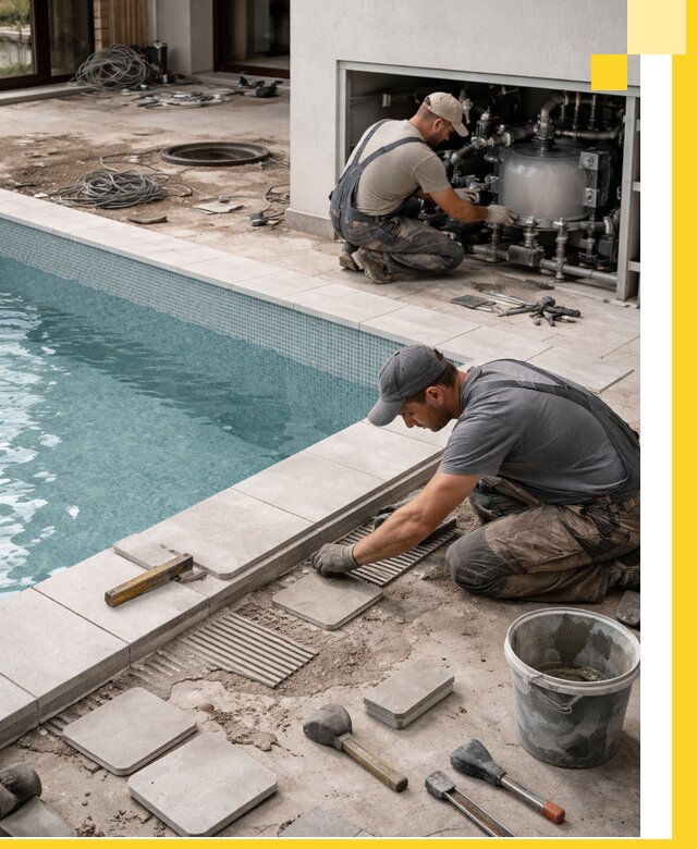 Строительство и монтаж бассейнов в коттедже в Черкесске