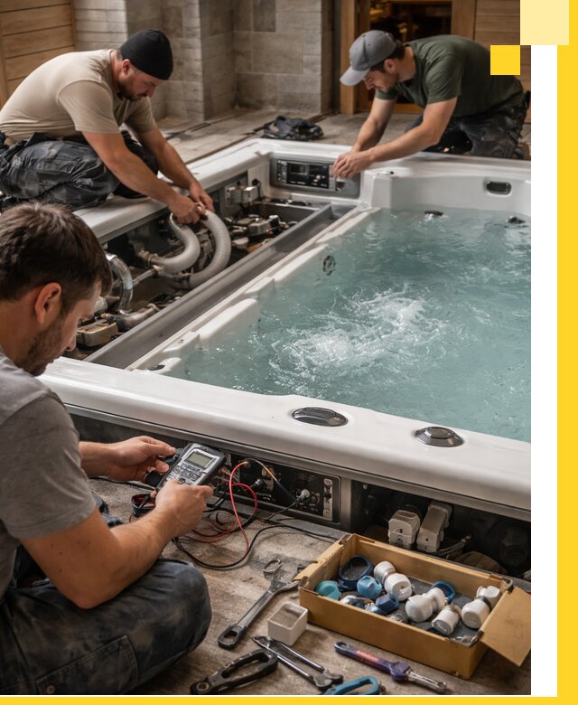 Гидромассажные бассейны под ключ в Черкесске, дизайн и монтаж