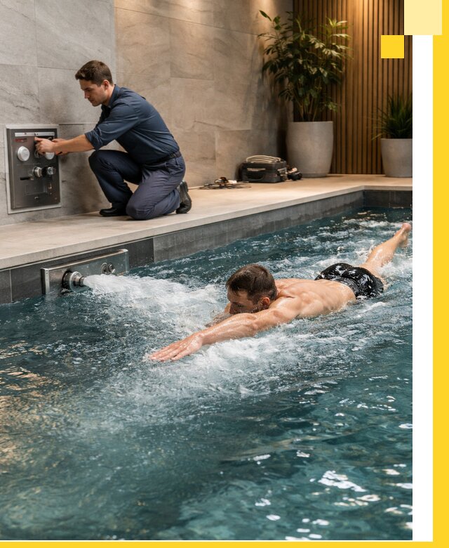 Проектирование и монтаж бассейнов с противотоком в Черкесске