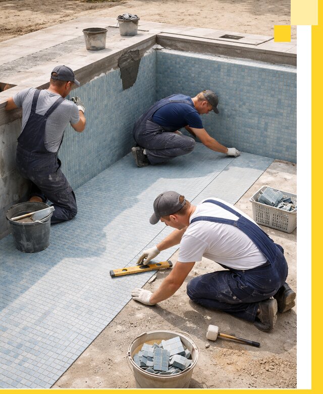 Укладка и установка плитки для бассейнов под ключ в Черкесске