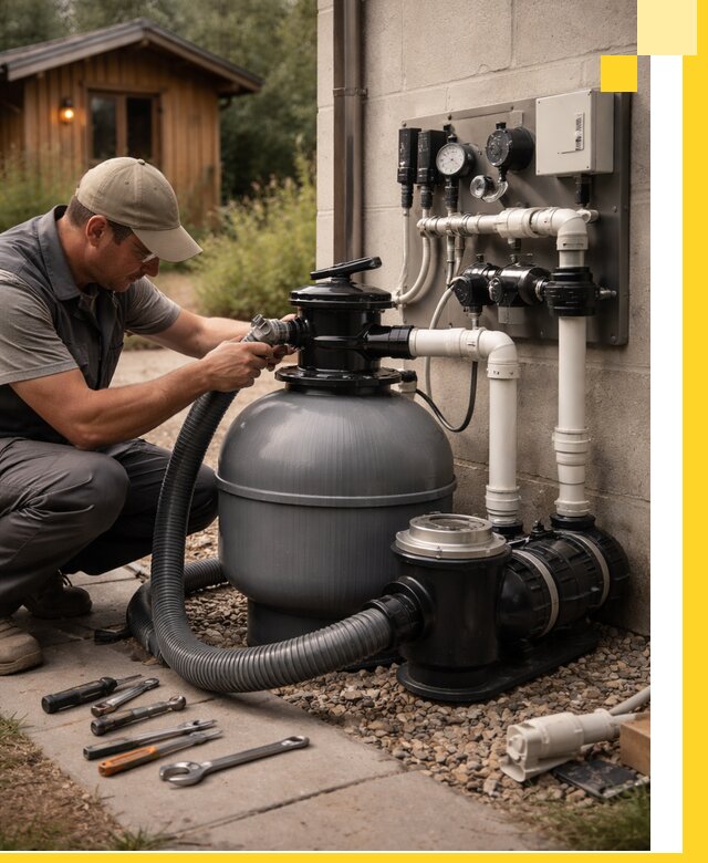 Продажа и монтаж фильтров и насосов для бассейнов в Черкесске