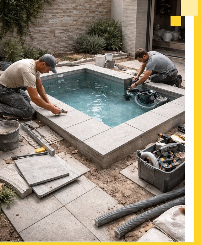 Мини бассейны под ключ в Черкесске, дизайн и установка