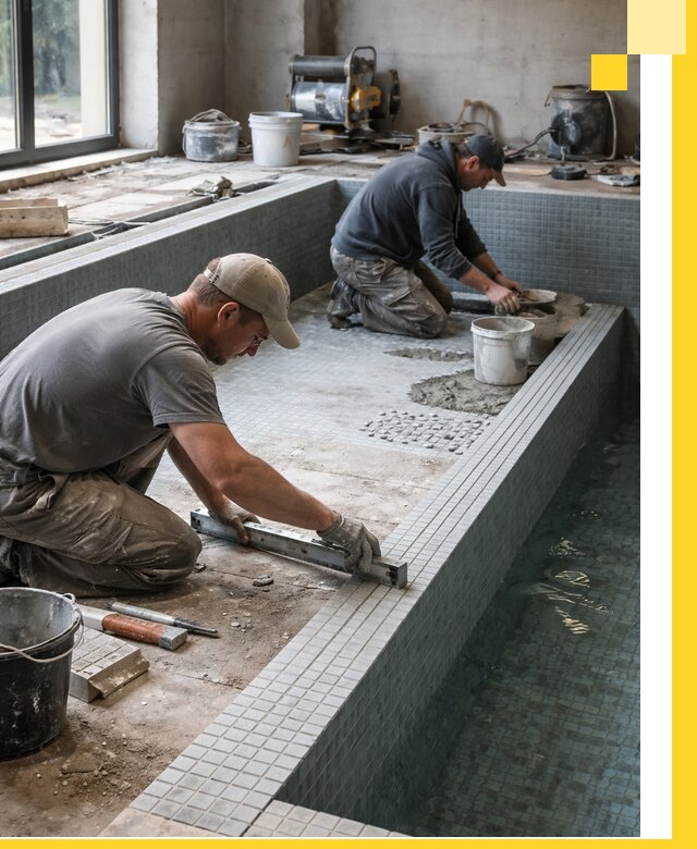 Строительство бассейна в частном доме в Черкесске под ключ