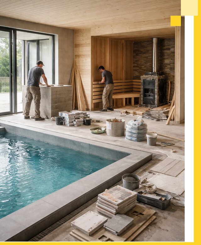 Проектирование и строительство бань с бассейном в Черкесске