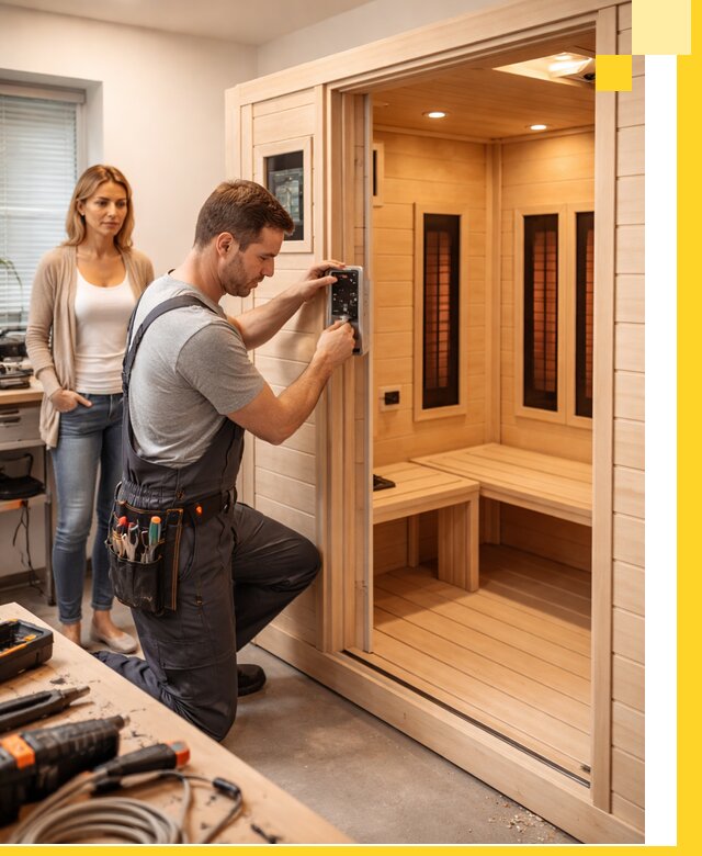 Инфракрасные сауны под ключ в Черкесске продажа и установка