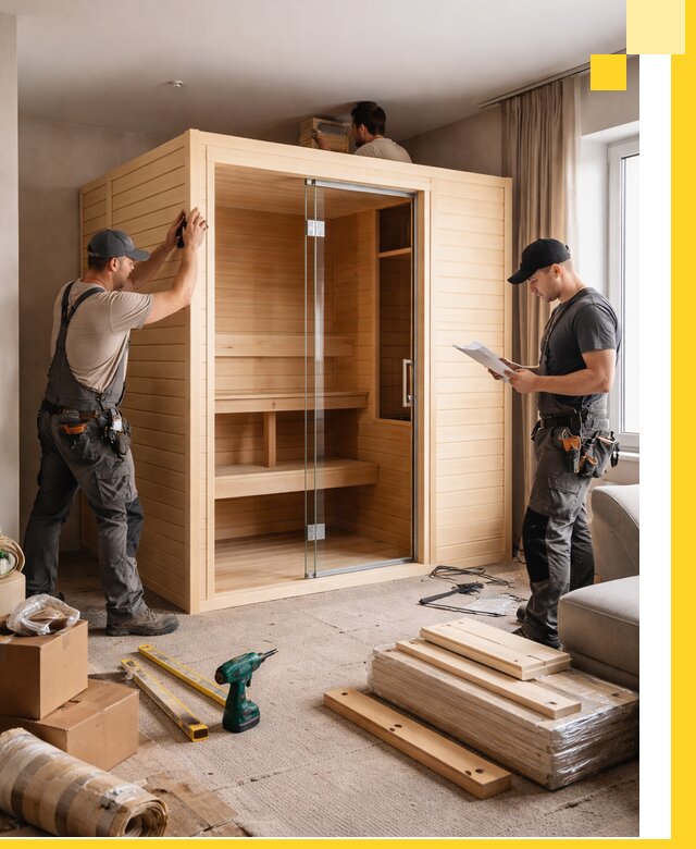 Установка и благоустройство саун в квартире в Черкесске