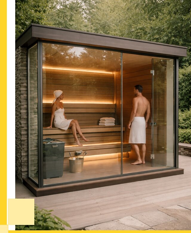 Сауна стеклянная и двери для сауны в Черкесске от 254900 р. | ЭриданЧрк