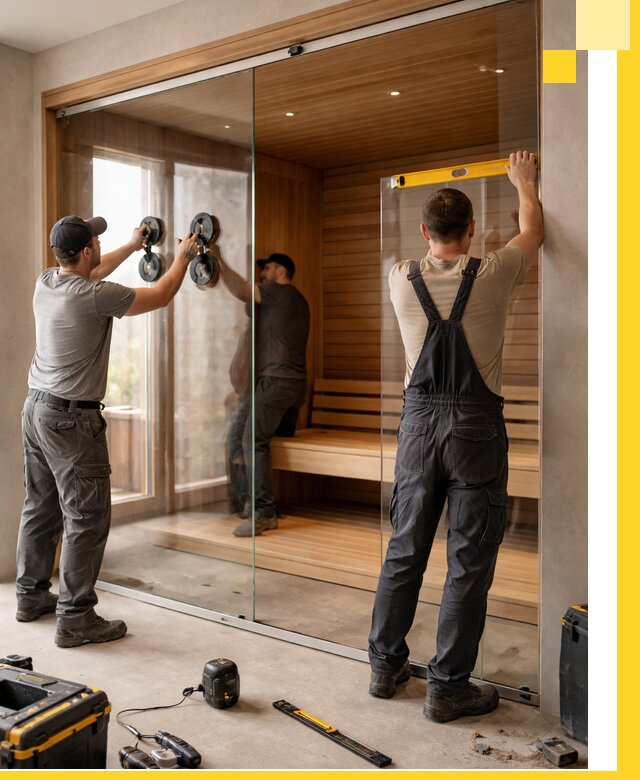 Производство и монтаж стеклянных саун под ключ в Черкесске