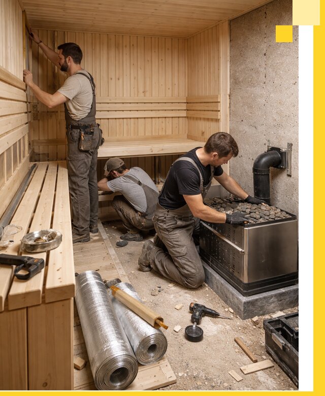 Индивидуальные сауны на заказ в Черкесске под ключ, проект и монтаж