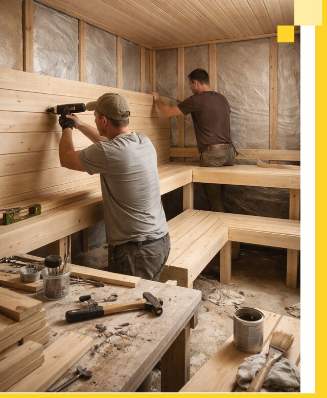 Профессиональная отделка бань и саун под ключ в Черкесске