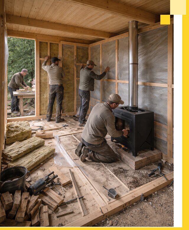 Профессиональный монтаж бань под ключ в Черкесске для дома