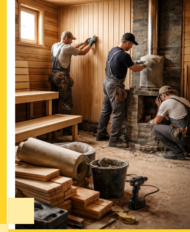 Ремонт бань под ключ в Черкесске от 45882 р. | ЭриданЧрк