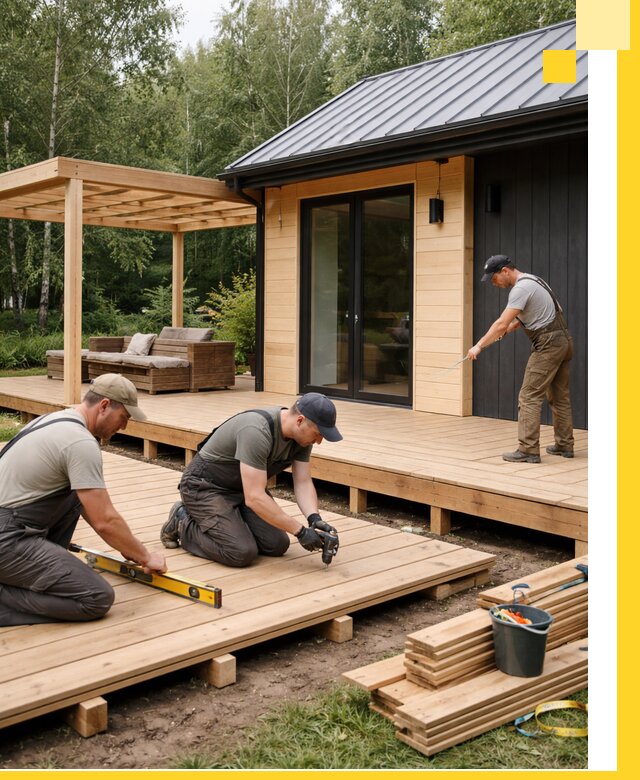 Строительство бань с террасой и бассейном под ключ в Черкесске