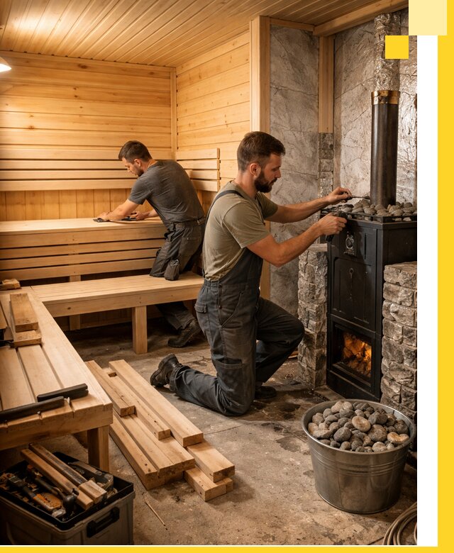 Дизайн и строительство интерьеров бань под ключ в Черкесске