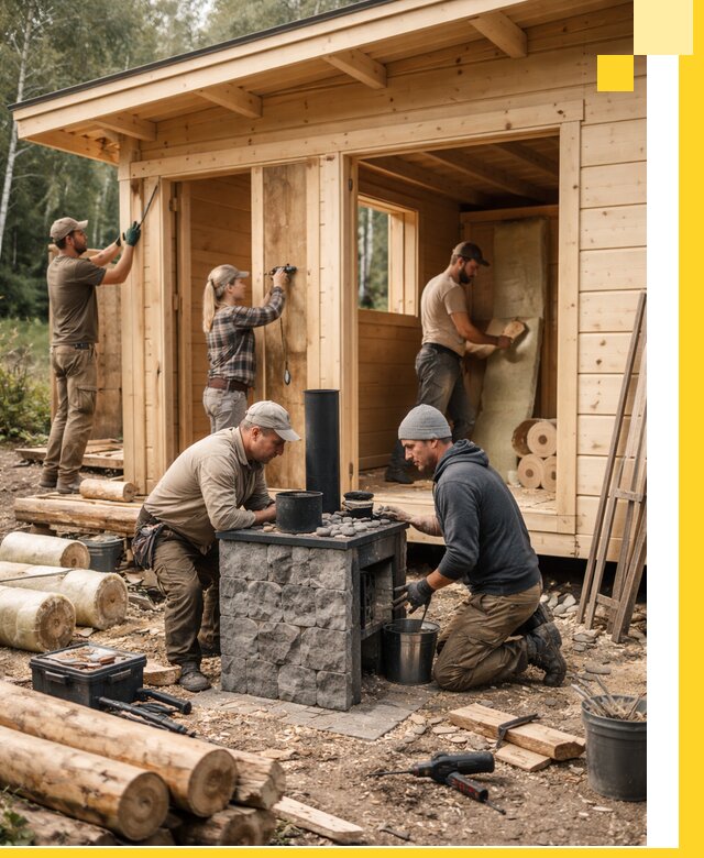 Купить баню под ключ в Черкесске строительство монтаж отделка