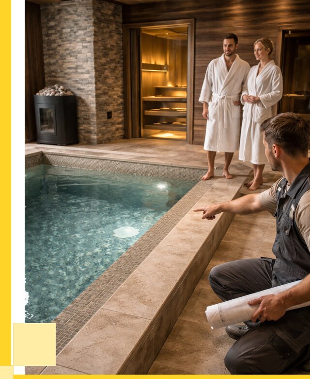 Проект бани с бассейном под ключ в Черкесске от 66274 р. | ЭриданЧрк