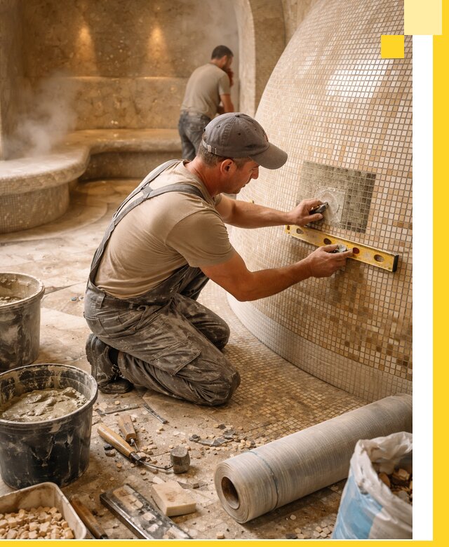 Хамам под ключ в Черкесске: проектирование, строительство, отделка