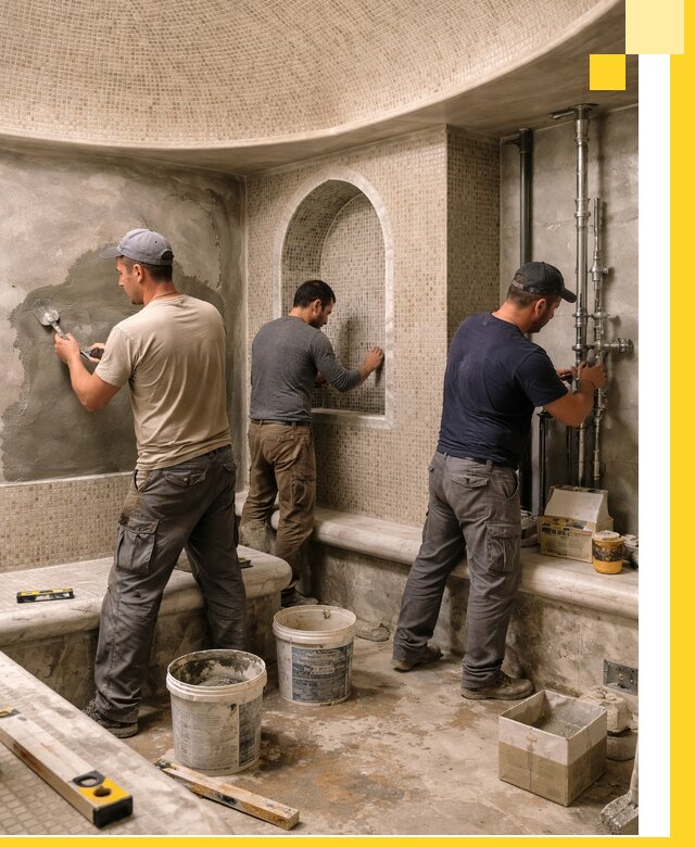 Профессиональный монтаж хамамов под ключ в Черкесске с гарантией