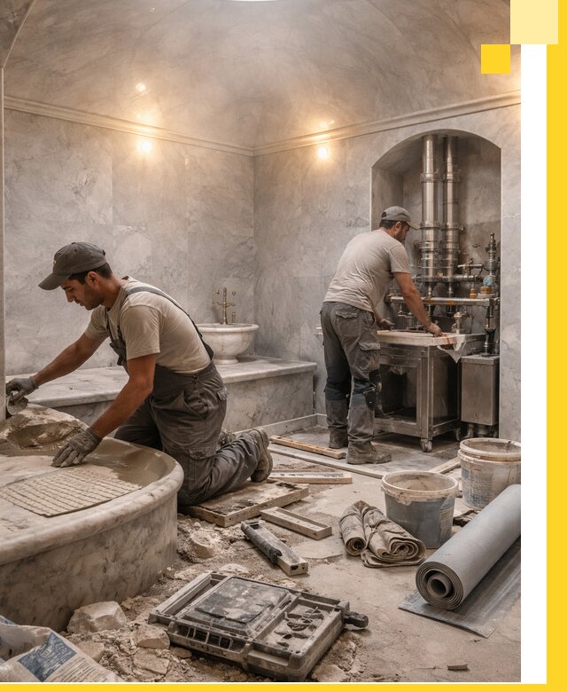 Строительство турецких бань хаммам под ключ в Черкесске