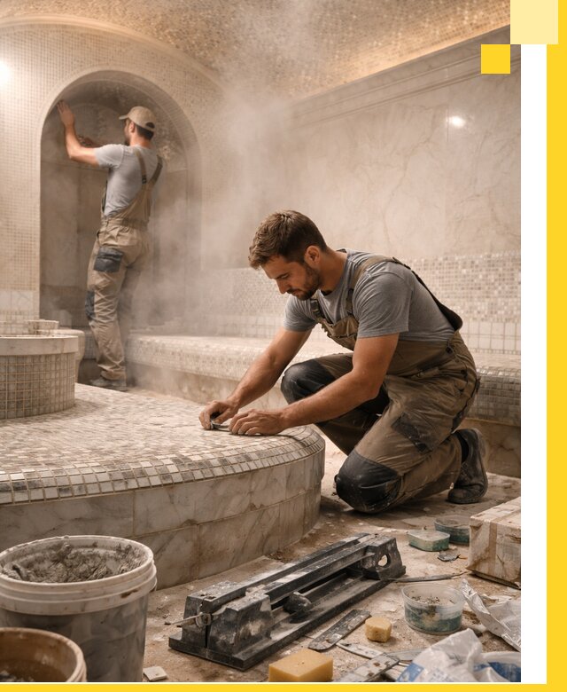 Профессиональный дизайн хамама и SPA под ключ в Черкесске