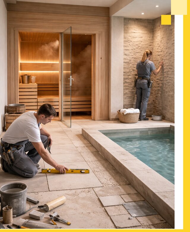 Комплексный дизайн и отделка интерьеров SPA под ключ в Черкесске